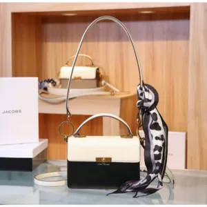 Stylish Marc Jacobs Tote Bag The Uptown White Black For Women (FT648)