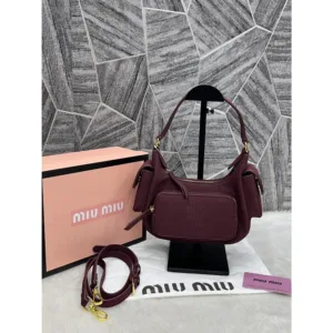 Stylish Miu Miu Multi Pocket Shoulder Bag With Og Box & Dust Cover For Women (FT651)