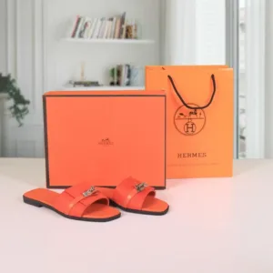 Hermes Paris Birkin Flats With OG Box & Carry Bag For Women (BSF1024)