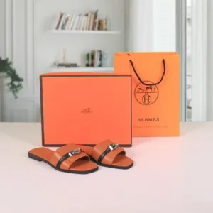 Hermes Paris Birkin Flats With OG Box & Carry Bag For Women (BSF1025)