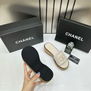 Chanel CC Sandal Slides